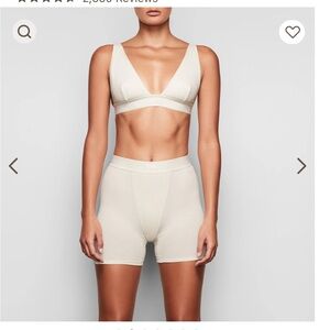 Skims boxer and bralette set